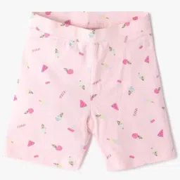 GAP Girls Light Pink Cotton Printed Shorts-picture-30