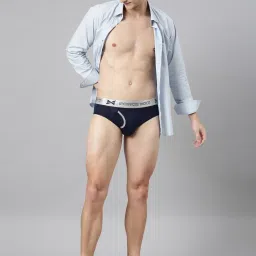 Force NXT Blue Cotton Regular Fit Briefs image 4