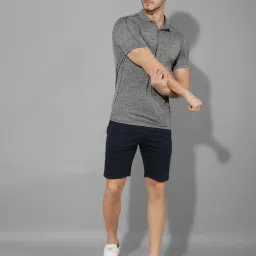 Force NXT Indigo & Grey Regular Fit Sports Polo - Pack Of 2 image 4