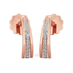 Joyalukkas 18k Rose Gold & Diamond Hoop Earrings-picture-21
