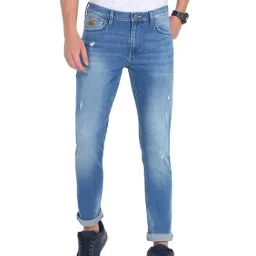 Lee Blue Skinny Fit Distressed Jeans-picture-42