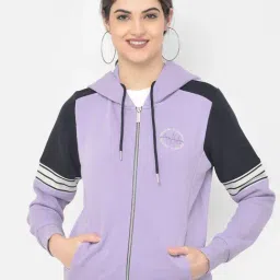 Crimsoune Club Purple Slim fit Sweatshirt-image-7
