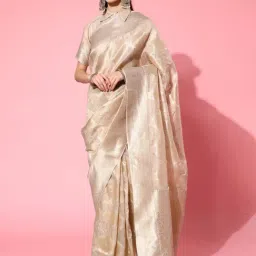 Saree Mall Grey Woven Saree With Unstitched Blouse-image-55