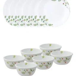 Corelle Asia 12 Pc Basic, Mini, Starter Breakfast Set Katori - Green Breeze-image-11
