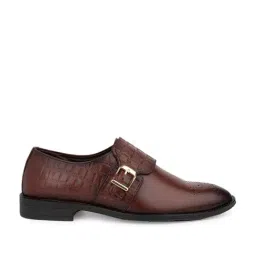 La Botte Men's Brown Monk Shoes-image-48