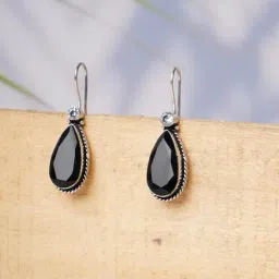 IMLI STREET Black Classic Design Crystal Drop Earrings image 1