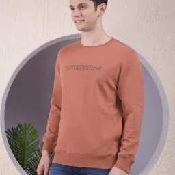 Crimsoune Club Red Blended Regular Fit Printed Sweatshirt image 4