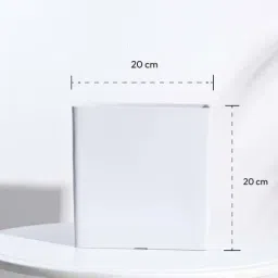 Ugaoo Hague White Plastic Large Planter image 5