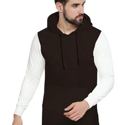 BEYOU FASHION Men Colourblocked Hooded Sweatshirt-picture-35
