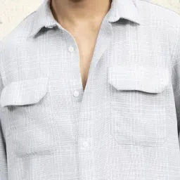 Hubberholme Men Cotton Long Sleeves Oversized Checked Double Pocket Shirt 16 image 4