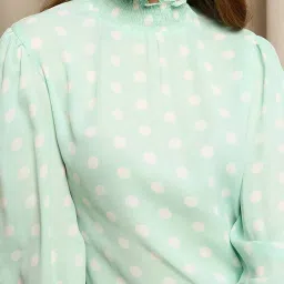 Rare Sea Green Printed Top image 4