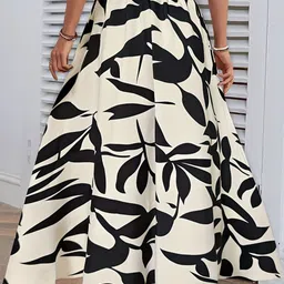 StyleCast Printed A-Line Maxi Skirt image 3