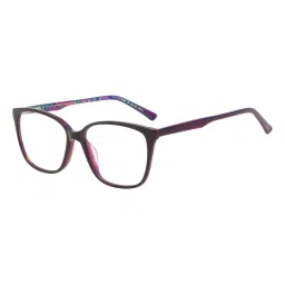 Ted Smith Purple Square Eyewear Frames for Women image 4