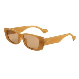 Ted Smith CHOCOEYE_NUDE Brown Rectangular Sunglasses image 4