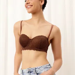 Clovia Brown Balconette Bra image 4