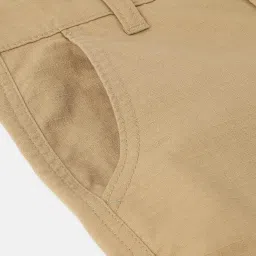 United Colors of Benetton Kids Brown Cotton Textured Shorts image 4