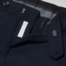 Allen Solly Navy Slim Fit Trousers image 4