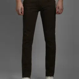 Louis Philippe Brown Cotton Slim Fit Jeans-picture-30