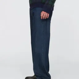 Gap Blue Cotton Flared Fit Solid Jeans image 3