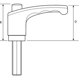 RS PRO M6 x 30mm Clamping Lever 478595 image 4