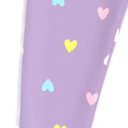 Nauti Nati Girls Blue & Lavender Graphic Print Leggings image 3