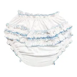 Fancy Walas Infant Girls Pack Of 3 Cotton Basic Briefs FW330_White_M_PK03 image 3