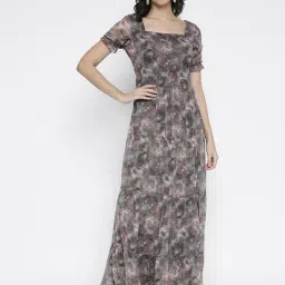 La Intimo Multi-Color Relaxed Fit Printed Dress-picture-25