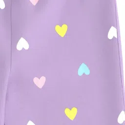 Nauti Nati Girls Blue & Lavender Graphic Print Leggings image 2