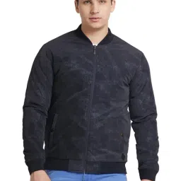 Park Avenue Blue Polyester Regular Fit Printed Jacket-picture-10
