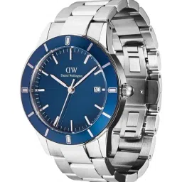 DANIEL WELLINGTON Index Bezel Blue Round Dial Analogue Men Watch - DW00100820K image 4