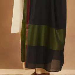 Fabindia Black Cotton Solid Dupatta image 4