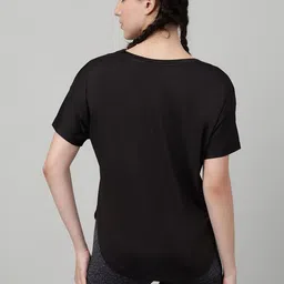 MKH Women Typography Printed Dri-FIT T-shirt image 3