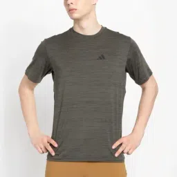 Adidas Green Regular Fit Texture T-Shirt-picture-24