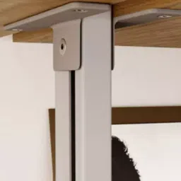 Ebco Big Shelf Support Silver Finish Die Cast Metal Body and 20 Kg Per Set Load Capacity for Pole Shelving System, PPDS-BSS (Set of 2) image 2