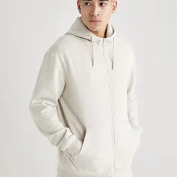 DeFacto Hooded Front-Open Sweatshirt image 3