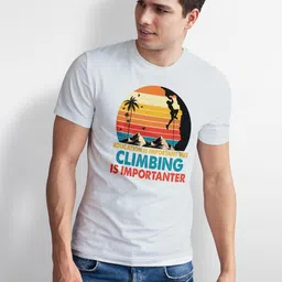 Seekbuylove Men Graphic Printed Round Neck Bio Finish Pure Cotton T-shirt image 4