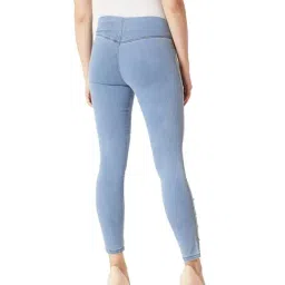 Miss Chase Light Blue Embellished Jeggings image 2
