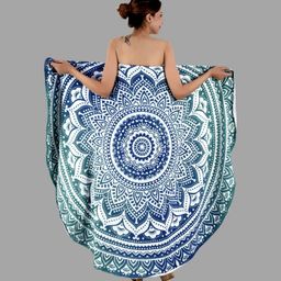 HANDICRAFT PALACE White & Green 1 Printed Terry Cotton 250 GSM Bath Towel-picture-4