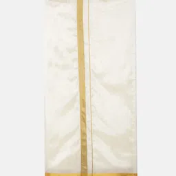 THANGAMAGAN Cotton Dhoti - Ivory-picture-17