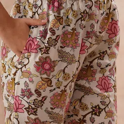 Moda Rapido Floral Printed Round Neck Tunic With Trousers Co-Ords image 2