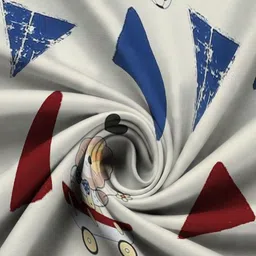 WEAVE AND DECOR Off White Cartoon Characters 300 TC Bedsheet with 2 Pillow Covers image 4