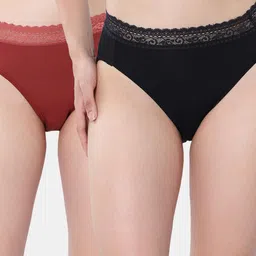Envie Black Mid-Rise Hipster Briefs-picture-17