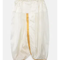 THANGAMAGAN Half Sleeves Solid Shirt & Dhoti Set - Pista Green image 5