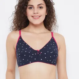 Clovia Blue Non Wired Non Padded Full Coverage Bra-image-30