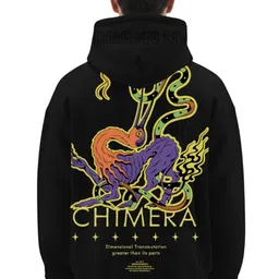 Urban Monkey Graphic Printed Hooded Cotton Pullover Sweatshirt-picture-10