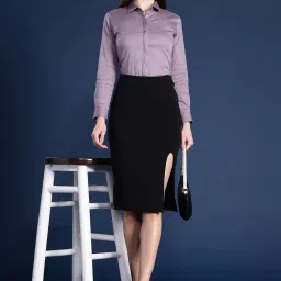 Hancock Mauve Cotton Regular Fit Shirt image 4