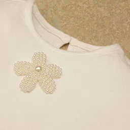 One Friday Kids White Regular Fit Dress image 4