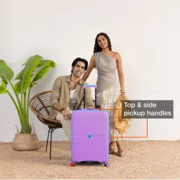 Nasher Miles Purple Medium Hard Cabin Trolley Bag image 4