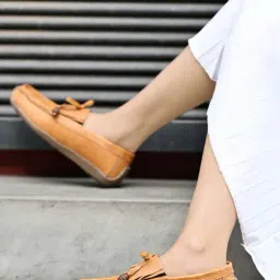 Shoetopia Kids Tan Casual Slip-Ons-image-12