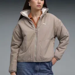 Puma White Relaxed Fit Jacket image 2